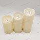 YASENN Thick Convex LED Candle with Bullet Flame – 3PCS YASENN Thick Convex LED Candle with Bullet Flame – 3PCS
