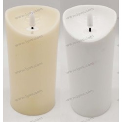 YASENN Thick Convex LED Candle with Bullet Flame – 3PCS