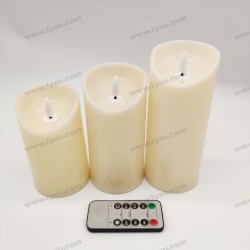 YASENN Thick Convex LED Candle with Normal – 3PCS Bullet Flame