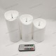 YASENN Thick Convex LED Candle with remote– 3PCS (17.5CM/ 15CM/12.5CM)  2*R14
