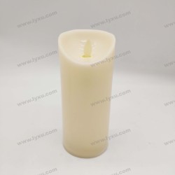 YASENN  Convex LED Candle with Timer – 1PCS Swaying Flame (17.5cm)