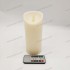 YASENN Thick Convex LED Candle with Remote – 1PCS Swaying Flame (17.5cm)