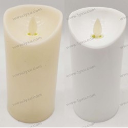 YASENN  Convex LED Candle with Timer – 1PCS Swaying Flame (17.5cm)