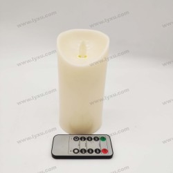 YASENN Thick Convex Swaying LED Candle  with Remote– 1PC (15CM )