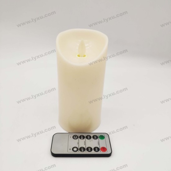 YASENN Thick Convex Swaying LED Candle with Remote – 3PCS (17.5CM,15CN/12.5CM)