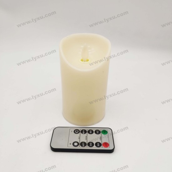 YASENN Thick Convex Swaying LED Candle  with Timer– 1PC (12.5CM )