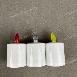 YASENN Smooth Bullet Flame LED Candle – 6PCS