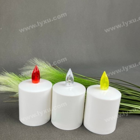YASENN Smooth Bullet Flame LED Candle – 6PCS YASENN Smooth Bullet Flame LED Candle – 6PCS