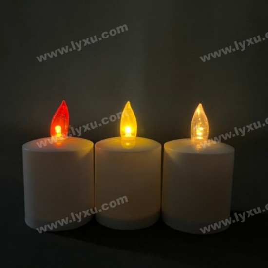 YASENN Smooth Bullet Flame LED Candle – 6PCS YASENN Smooth Bullet Flame LED Candle – 6PCS