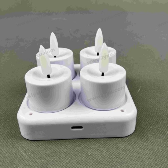 YASENN Rechargeable Bullet Flame Tea Light LED Candle – 36PCS YASENN Rechargeable Bullet Flame Tea Light LED Candle – 36PCS