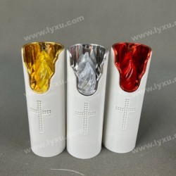 YASENN Religious Cross LED Candle with Music – 12PCS