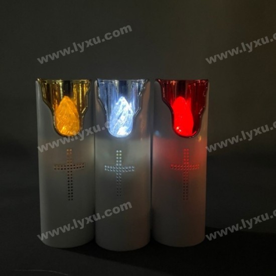 YASENN Religious Cross LED Candle with Music – 12PCS YASENN Religious Cross LED Candle with Music – 12PCS