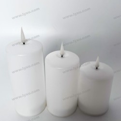 YASENN 3-inch Convex LED Candle Light with Remote – 3PCS Set