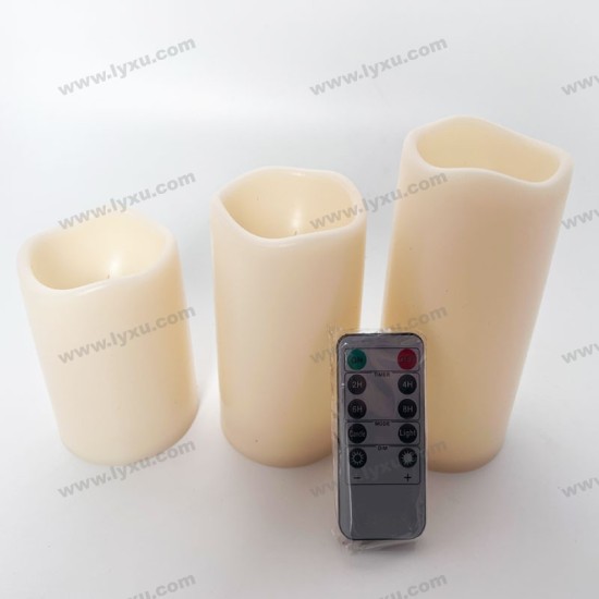 YASENN Wavy-Edge LED Candle Set Timer– 3PCS YASENN Wavy-Edge LED Candle Set Timer– 3PCS