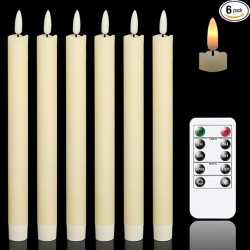 YASENN Slim Bullet-Head LED Candle Light 26CM– 6PCS