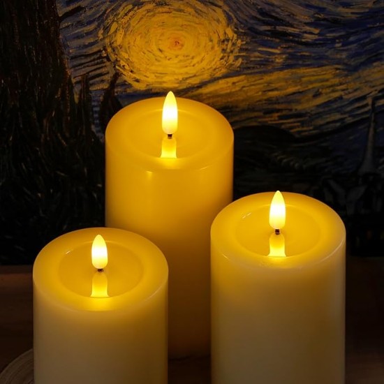 YASENN Thick Convex LED Candle with Remote Soft gluon bullet– 3PCS (17.5CM/ 15CM/12.5CM) YASENN Thick Convex LED Candle with Remote Soft gluon bullet– 3PCS (17.5CM/ 15CM/12.5CM)
