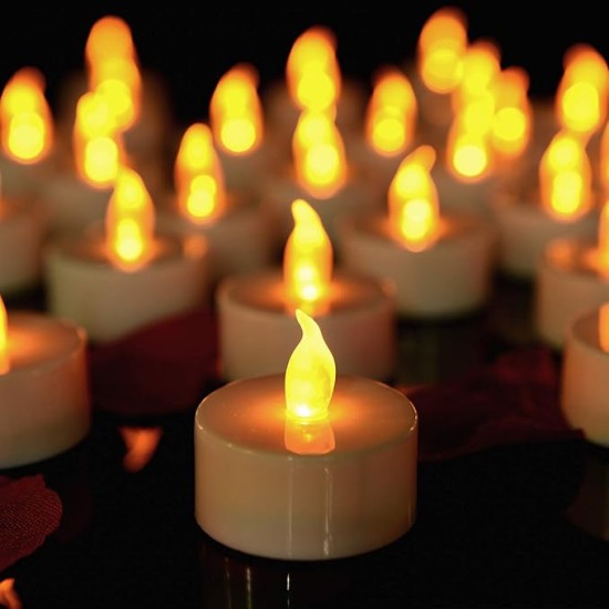 YASENN LED Tealight Candle – 24PCS -Flickering Flameless LED Lights, for Decoration (3.8×4.0CM) YASENN LED Tealight Candle – 24PCS -Flickering Flameless LED Lights, for Decoration (3.8×4.0CM)