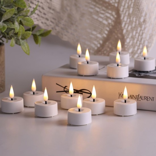 YASENN Rechargeable Bullet Flame Tea Light LED Candle – 24PCS YASENN Rechargeable Bullet Flame Tea Light LED Candle – 24PCS