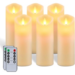 YASENN Bullet-shaped flame LED Candle Light Timer – 17.5CM