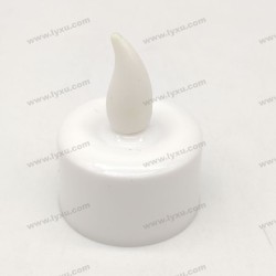 YASENN Concave Transparent Soft Flame LED Tealight – Soft Silicone Tip 24PC (4×4CM)