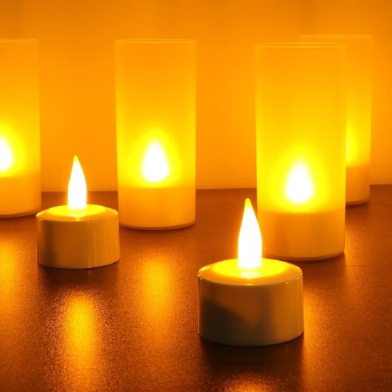 YASENN Rechargeable LED Candle Light Set with Charging Base-soft rubber– 12PCS YASENN Rechargeable LED Candle Light Set with Charging Base-soft rubber– 12PCS