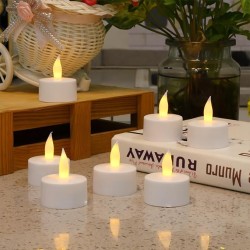 YASENN Rechargeable LED Candle Light Set with Charging Base-soft rubber– 12PCS
