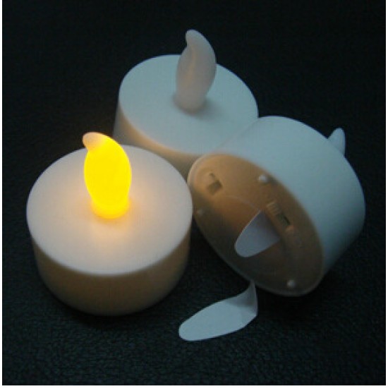 YASENN Concave Transparent Soft Flame LED Tealight – Soft Silicone Tip 24PC (4×4CM) YASENN Concave Transparent Soft Flame LED Tealight – Soft Silicone Tip 24PC (4×4CM)
