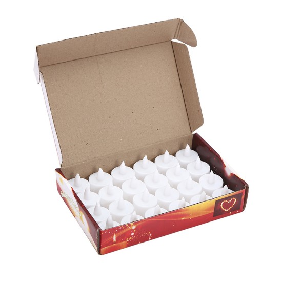 YASENN Concave Bullet Tip LED Tealight – 24PC (4×5.2CM) YASENN Concave Bullet Tip LED Tealight – 24PC (4×5.2CM)