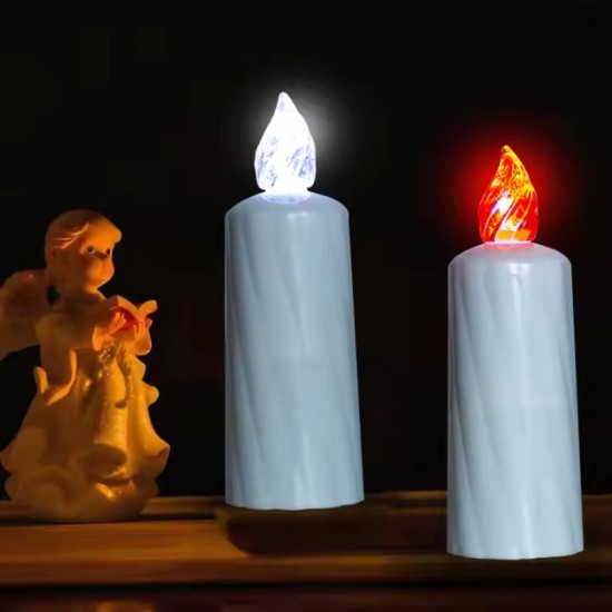 YASENN Twisted Pattern LED Candle Light 16CM– 12PCS YASENN Twisted Pattern LED Candle Light 16CM– 12PCS