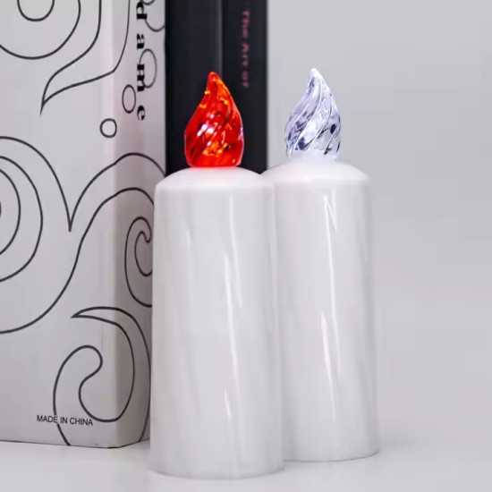 YASENN Twisted Pattern LED Candle Light 16CM– 12PCS YASENN Twisted Pattern LED Candle Light 16CM– 12PCS