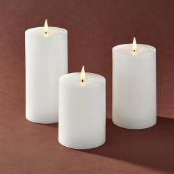 YASENN  Slim Convex LED Candle Light with Timer – 3PCS Set