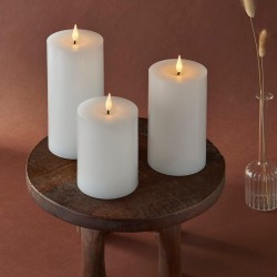 YASENN  Slim Convex LED Candle Light with Timer – 3PCS Set