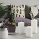 YASENN Thick Convex LED Candle with Timer – 3PCS (17.5CM/ 15CM/12.5CM)