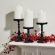 YASENN Thick Convex LED Candle with Timer – 3PCS (17.5CM/ 15CM/12.5CM)
