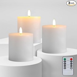 YASENN Thickened Dome LED Candle Light Remote 12.5CM– 1PCS