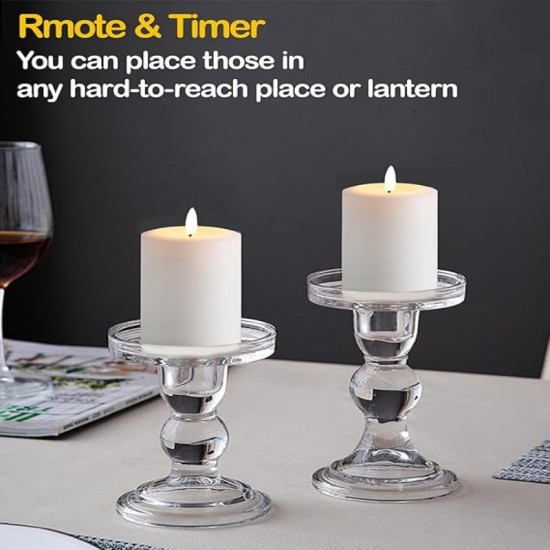 YASENN Thickened Dome LED Candle Light Timer 12.5CM– 1PCS