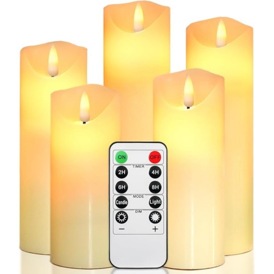 YASENN Bullet-shaped flame LED Candle Light Set with Remote – 4PCS (4 Sizes) YASENN Bullet-shaped flame LED Candle Light Set with Remote – 4PCS (4 Sizes)