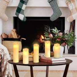 YASENN Bullet-shaped flame LED Candle Light Set – 4PCS (4 Sizes)