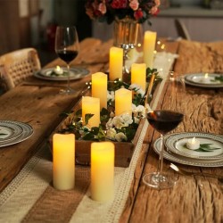 YASENN Bullet-shaped flame LED Candle Light  Remote– 15CM