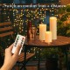YASENN Bullet-shaped flame LED Candle Light Set with Remote – 4PCS (4 Sizes)