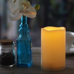 YASENN Wavy-Edge LED Candle Remote 10CM– 1pcs