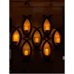 YASENN Wavy-Edge LED Candle 10CM– 1pcs
