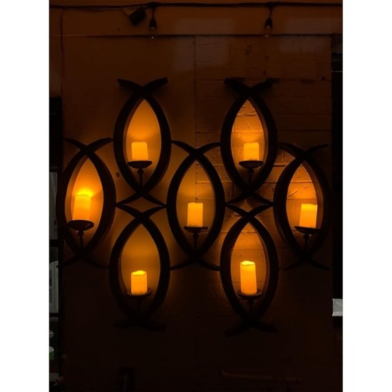 YASENN Wavy-Edge LED Candle Remote 15CM– 1pcs