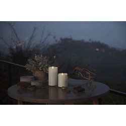 YASENN Thick Convex LED Candle with Timer – 3PCS (17.5CM/ 15CM/12.5CM)