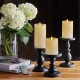 YASENN Thick Convex LED Candle with Normal – 3PCS Swaying Flame (17.5CM/ 15CM/12.5CM)