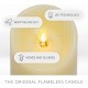 YASENN Thick Convex LED Candle with Normal – 3PCS Swaying Flame (17.5CM/ 15CM/12.5CM)