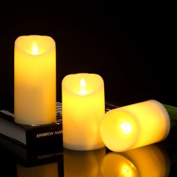 YASENN Thick Convex Swaying LED Candle  with Normal– 1PC (17.5CM )