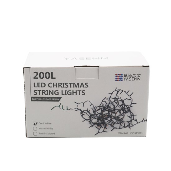 YASENN 200 Count Led String Lights With 8 Lighting Modes YASENN 200 Count Led String Lights With 8 Lighting Modes