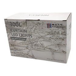 YASENN 300 LEDs Icicle String Lights – 19.6ft (6m), Warm White, 60 Drops, 8 Lighting Modes, White Cable, Waterproof 