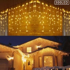 YASENN 300Leds Icicle string lights 30feet 60drops